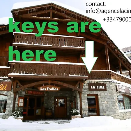 Hauts De La Vanoise - Location: Pour Deux Personnes Centre Station Mae-9120 *
